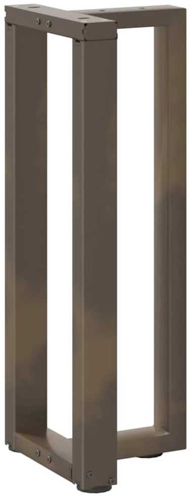 Konsolinio staliuko kojelės, T formos, 2 vnt., juodos, 25x28x(72-73) cm, plienas