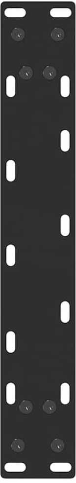 Kavos staliuko kojelės, U formos, 2 vnt., juoda, 38x(72-73) cm