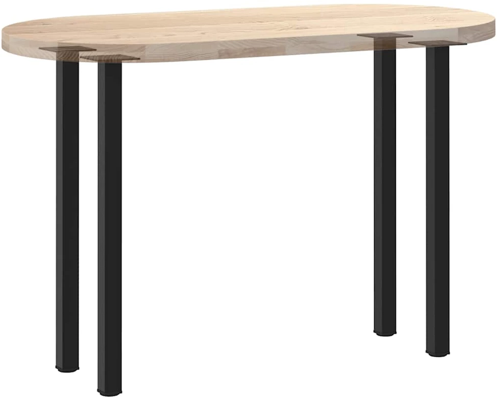 Konsolinio stalo kojelės, 4 vnt., juodos, 72-74 cm, plienas