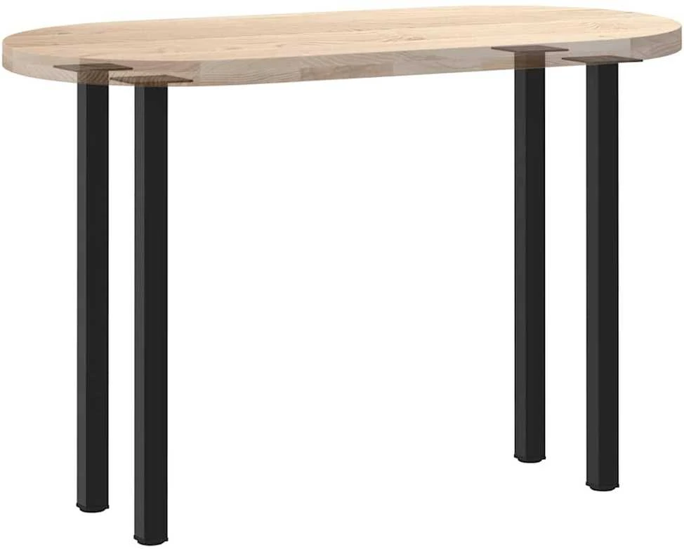 Konsolinio stalo kojelės, 4 vnt., juodos, 72-74 cm, plienas