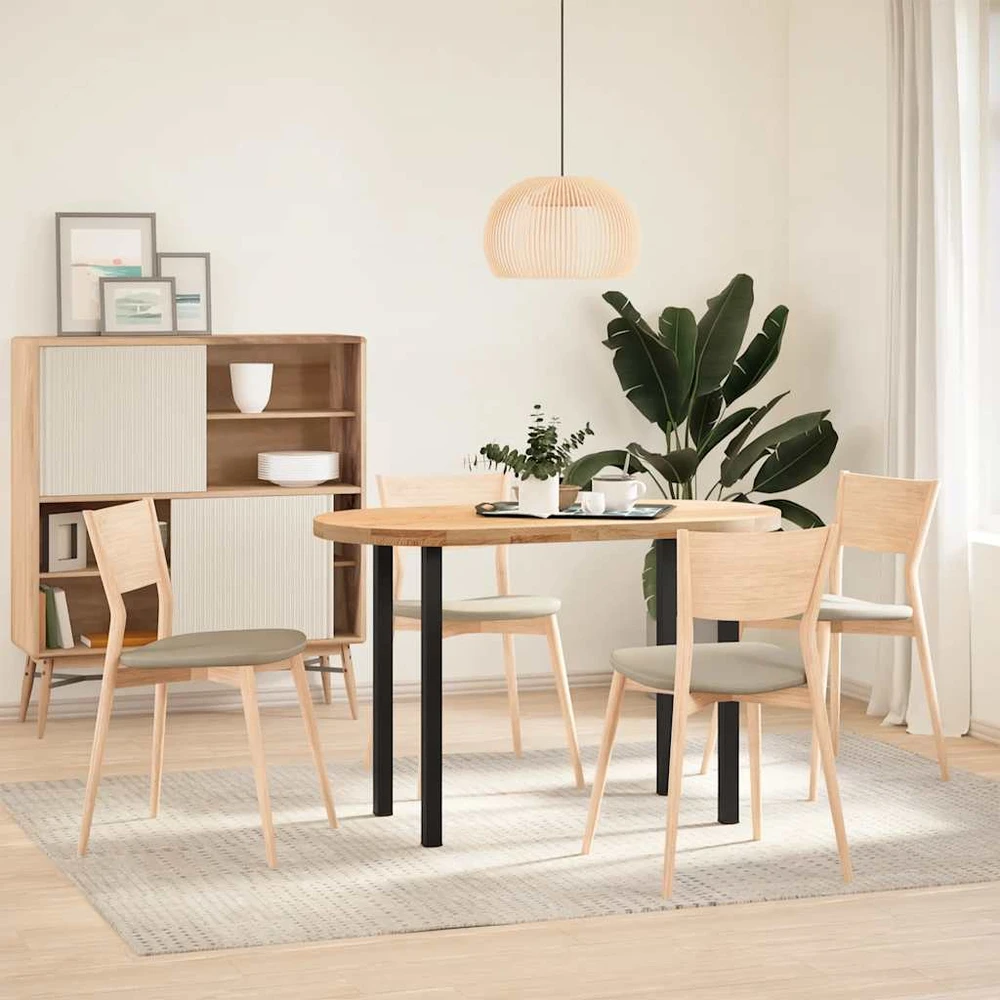 Konsolinio stalo kojelės, 4 vnt., juodos, 72-74 cm, plienas