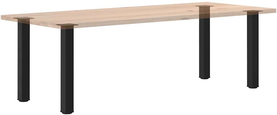Konsolinio stalo kojelės, 4 vnt., juodos, 72-74 cm, plienas