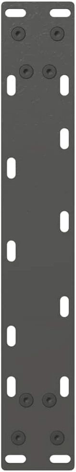 Konsolinio stalo kojelės, U formos, 2 vnt., antracito spalvos, 28x(72-73) cm, plienas