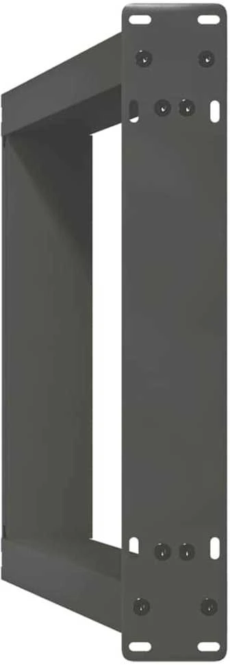Konsolinio stalo kojelės, U formos, 2 vnt., antracito spalvos, 28x(72-73) cm, plienas