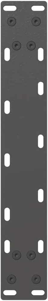 Konsolinio stalo kojelės, U formos, 2 vnt., antracito spalvos, 28x(72-73) cm, plienas