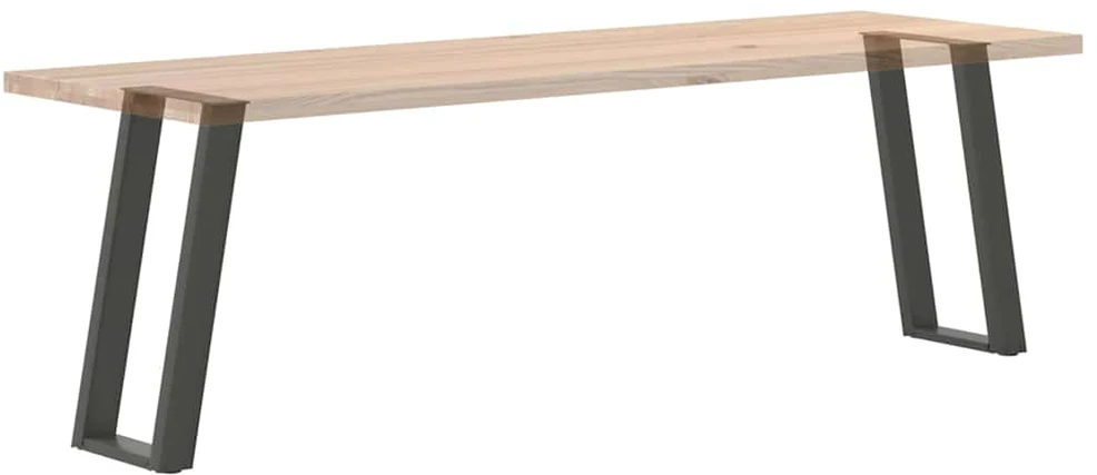 Konsolinio stalo kojelės, U formos, 2 vnt., antracito spalvos, 28x(72-73) cm, plienas