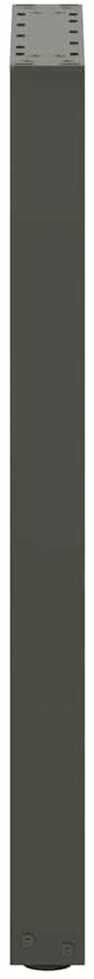Konsolinio stalo kojelės, U formos, 2 vnt., antracito spalvos, 28x(72-73) cm, plienas