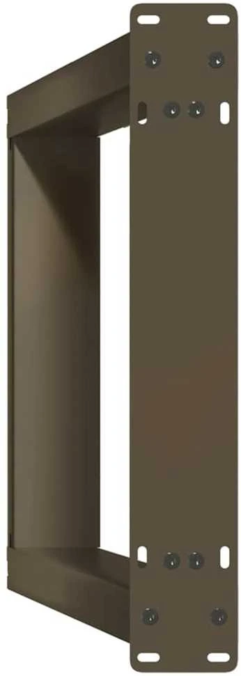 Konsolinio stalo kojelės, U formos, 2 vnt., natūralus plienas, 28x(72-73) cm, plienas