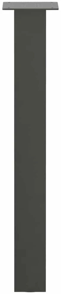 Konsolinio stalo kojos, 4 vnt., antracito spalvos, 72 cm, plienas
