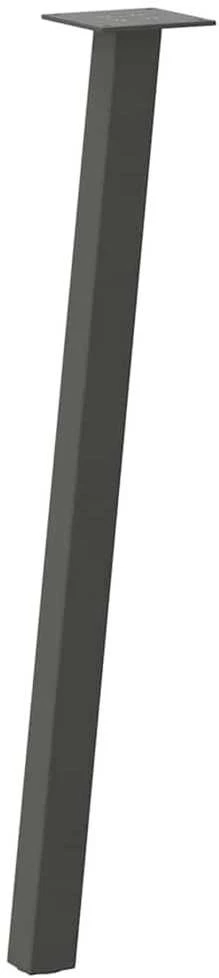 Konsolinio stalo kojos, 4 vnt., antracito spalvos, 72 cm, plienas