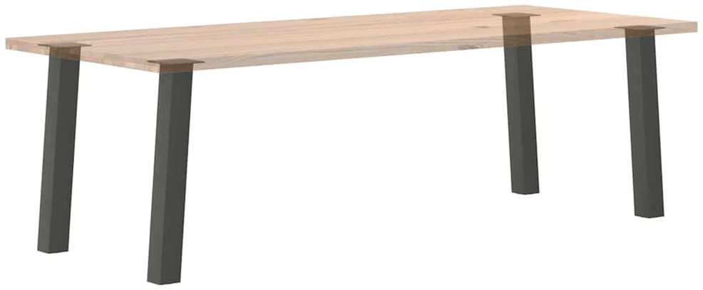 Konsolinio stalo kojos, 4 vnt., antracito spalvos, 72 cm, plienas