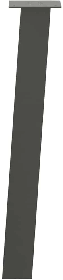 Konsolinio stalo kojos, 4 vnt., antracito spalvos, 72 cm, plienas