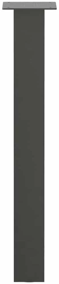 Konsolinio stalo kojos, 4 vnt., antracito spalvos, 72 cm, plienas