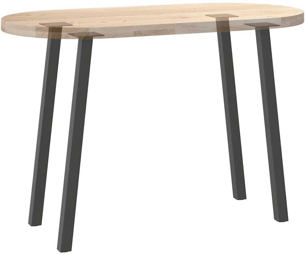 Konsolinio stalo kojos, 4 vnt., antracito spalvos, 72 cm, plienas