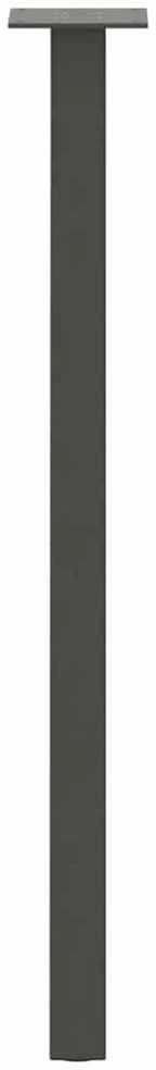 Konsolinio stalo kojos, 4 vnt., antracito spalvos, 72 cm, plienas