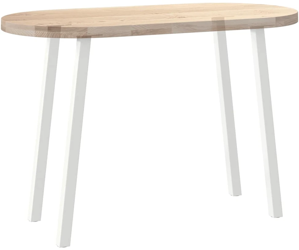 Konsolinio stalo kojos, 4 vnt., baltos, 72 cm, plienas