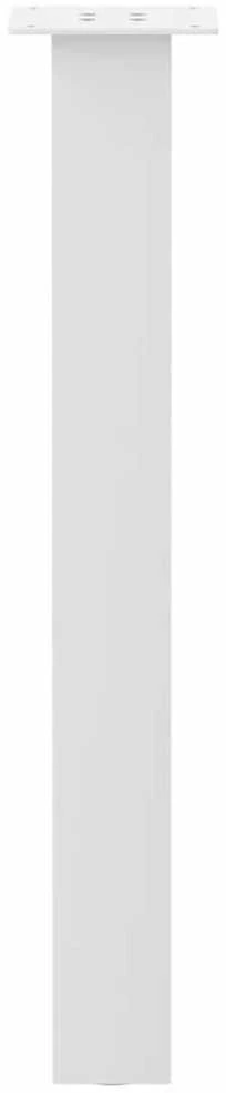 Konsolinio stalo kojos, 4 vnt., baltos, 72 cm, plienas