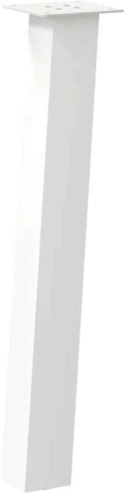 Konsolinio stalo kojos, 4 vnt., baltos, 72 cm, plienas