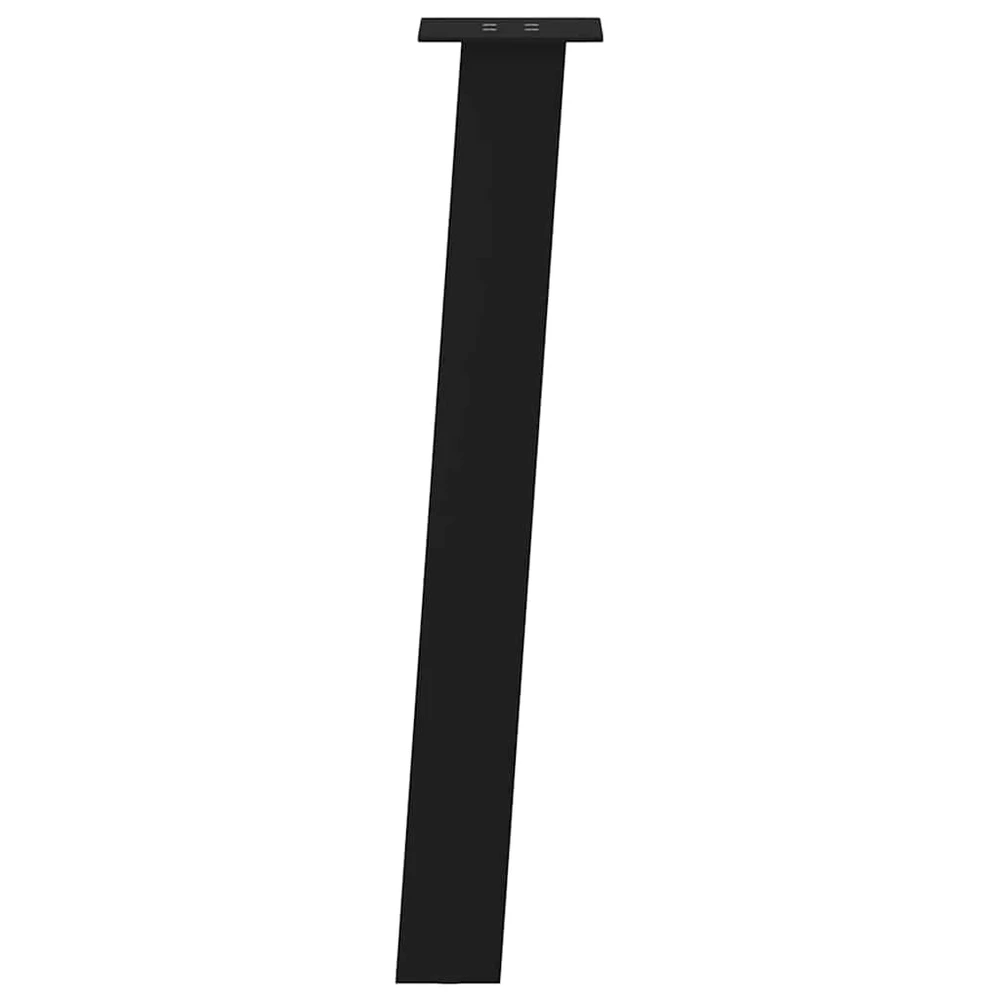 Konsolinio stalo kojos, 4 vnt., juodos, 72 cm, plienas