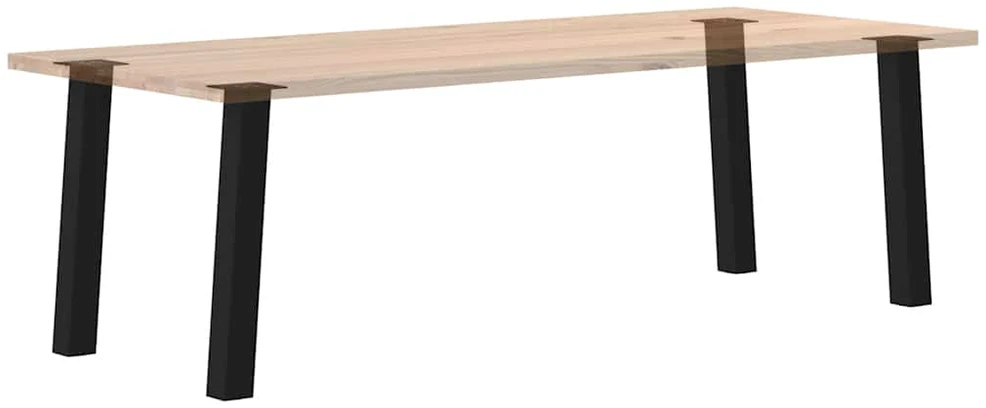 Konsolinio stalo kojos, 4 vnt., juodos, 72 cm, plienas