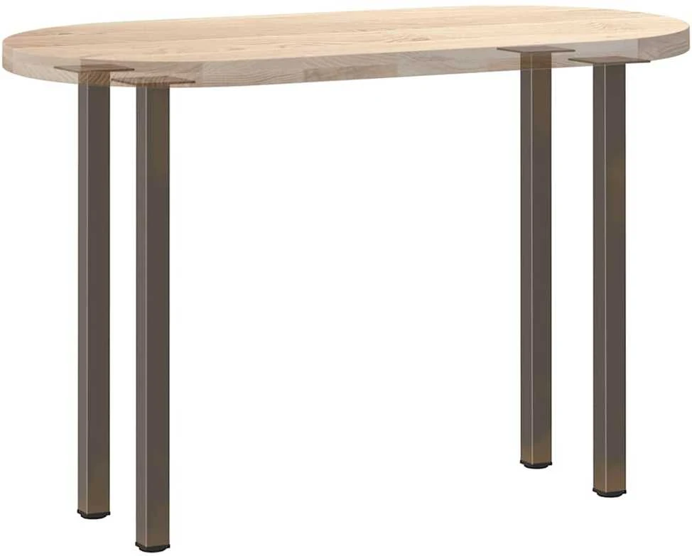 Konsolinio stalo kojos, 4 vnt., natūralus plienas, 72-74 cm, plienas