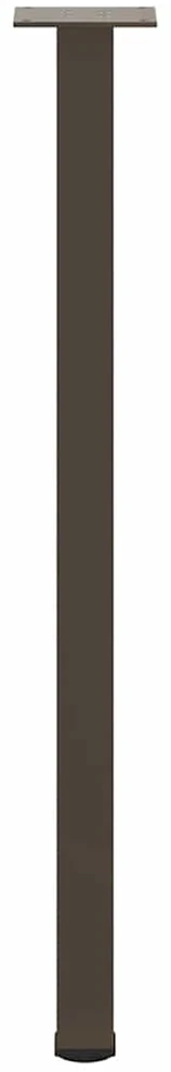 Konsolinio stalo kojos, 4 vnt., natūralus plienas, 72-74 cm, plienas