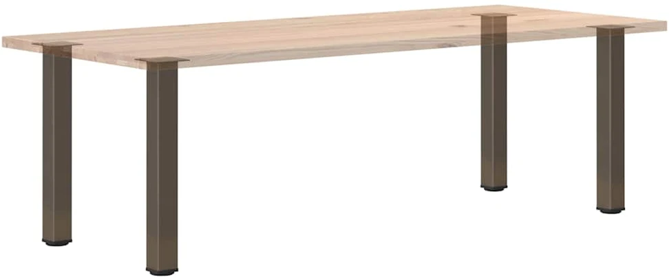 Konsolinio stalo kojos, 4 vnt., natūralus plienas, 72-74 cm, plienas