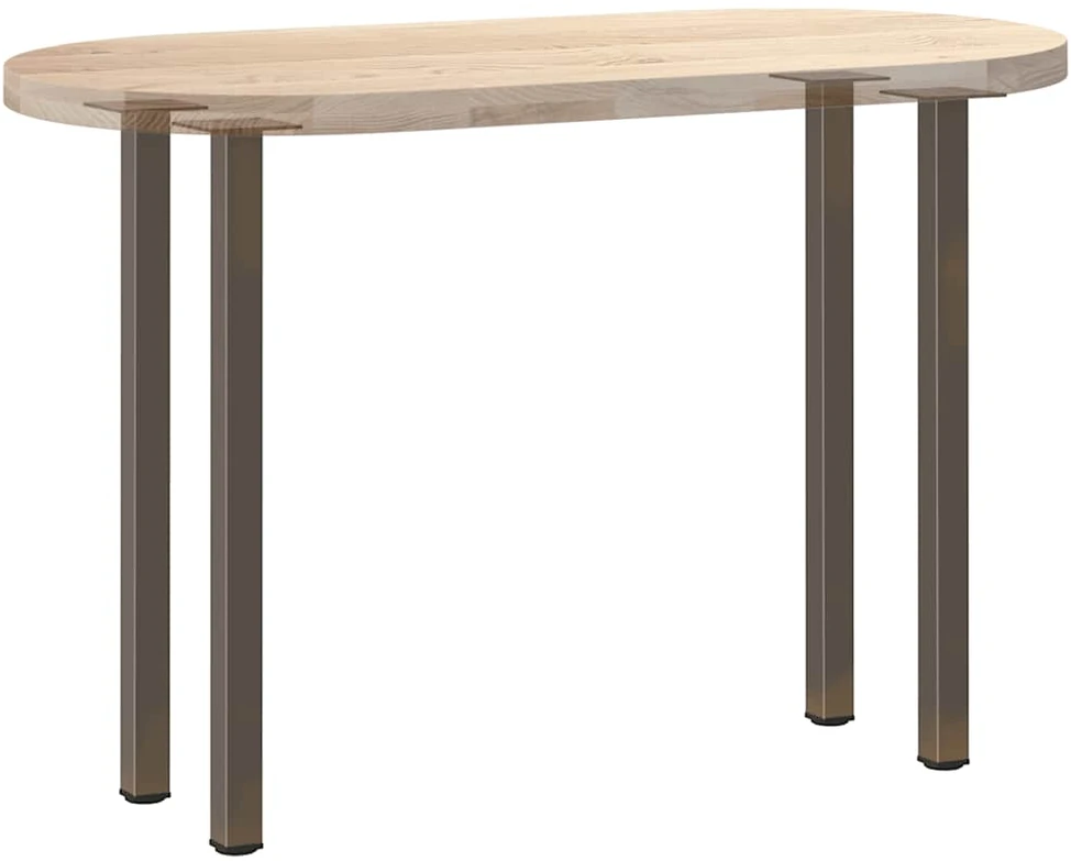 Konsolinio stalo kojos, 4 vnt., natūralus plienas, 72-74 cm, plienas