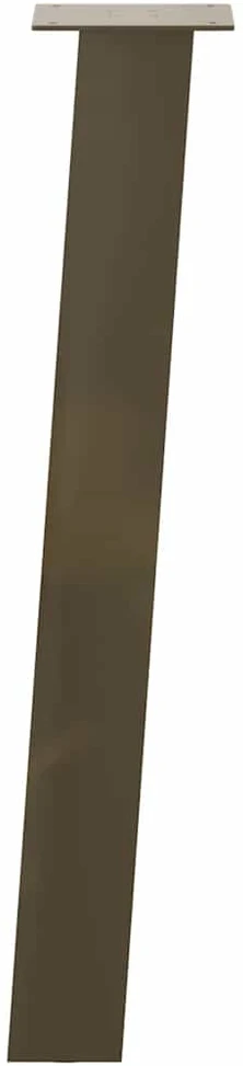 Konsolinio stalo kojos, 4 vnt., natūralus plienas, 72 cm, plienas