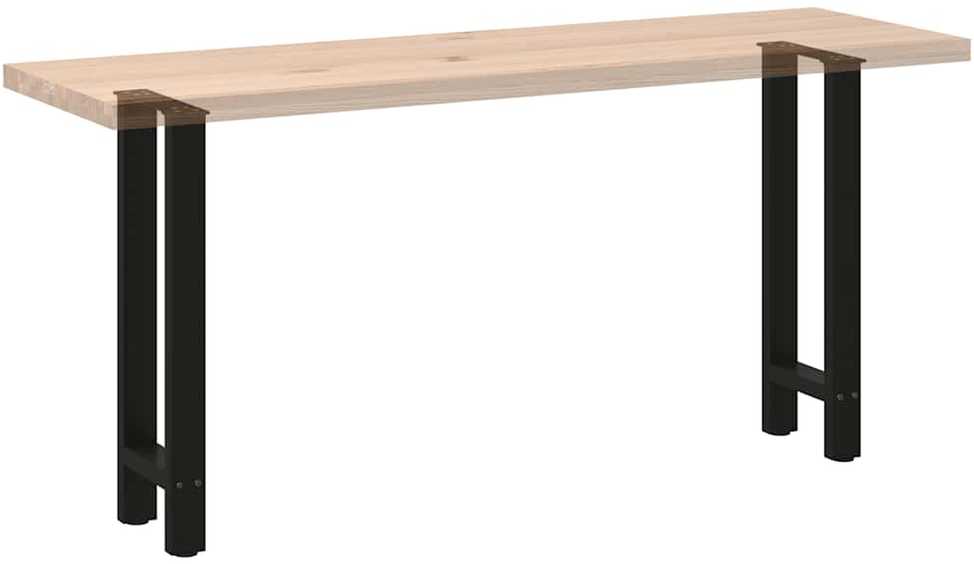 Kavos staliuko kojelės, juoda, 2 vnt., 38x(72-73)cm, plienas
