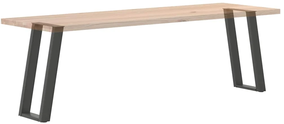 Konsolinio stalo kojos, U formos, 2 vnt., antracito spalvos, 38x(72-73) cm, plienas