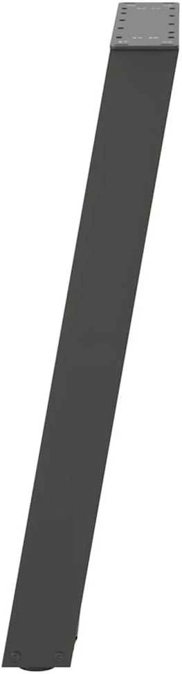 Konsolinio stalo kojos, U formos, 2 vnt., antracito spalvos, 38x(72-73) cm, plienas