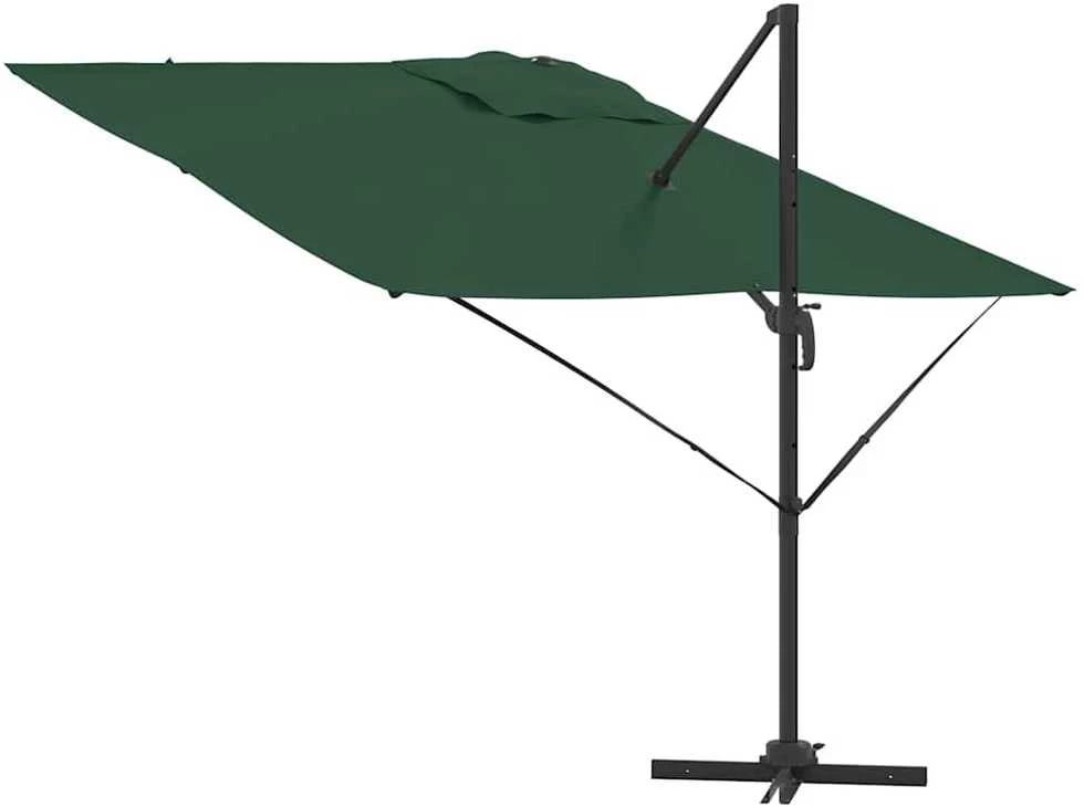 Roma Parasol Žalia 286 x 284 x 265 cm Aliuminis ir poliesteris