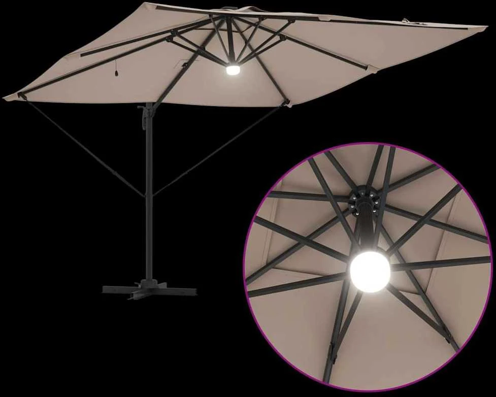 Roma Parasol 286 x 284 x 270 cm Aliuminis ir poliesteris