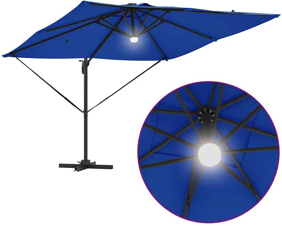 Roma Parasol Mėlyna 286 x 284 x 270 cm Aliuminis ir poliesteris