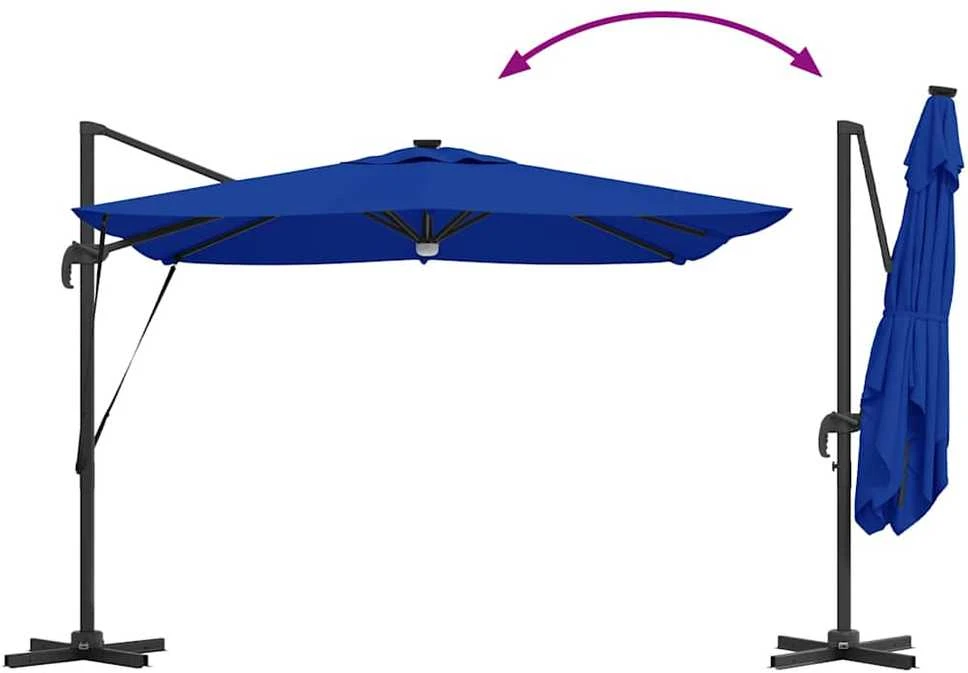 Roma Parasol Mėlyna 286 x 284 x 270 cm Aliuminis ir poliesteris