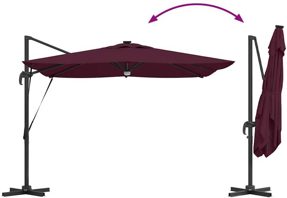 Roma Parasol Raudona 286 x 284 x 270 cm