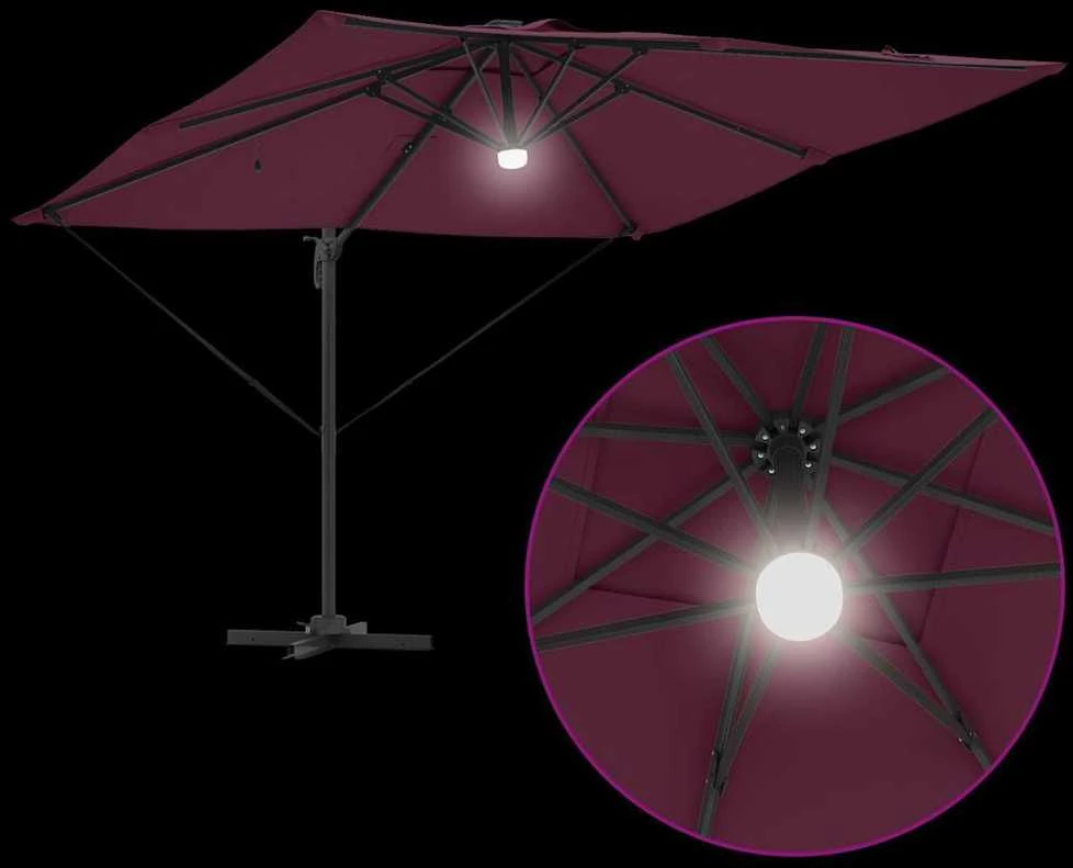 Roma Parasol Raudona 286 x 284 x 270 cm