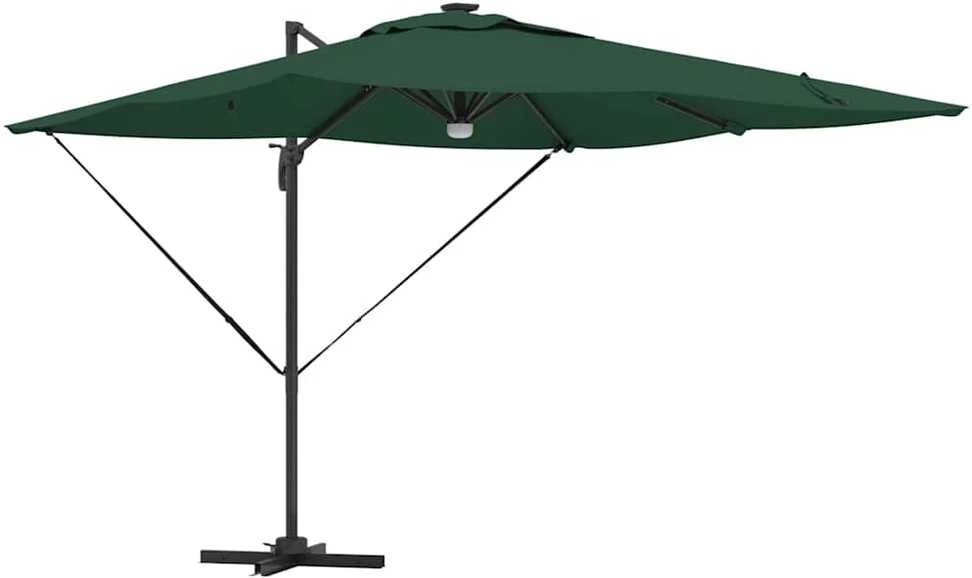 Roma Parasol Žalia 286 x 284 x 270 cm Aliuminis ir poliesteris