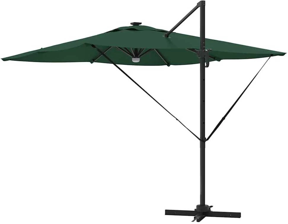 Roma Parasol Žalia 286 x 284 x 270 cm Aliuminis ir poliesteris