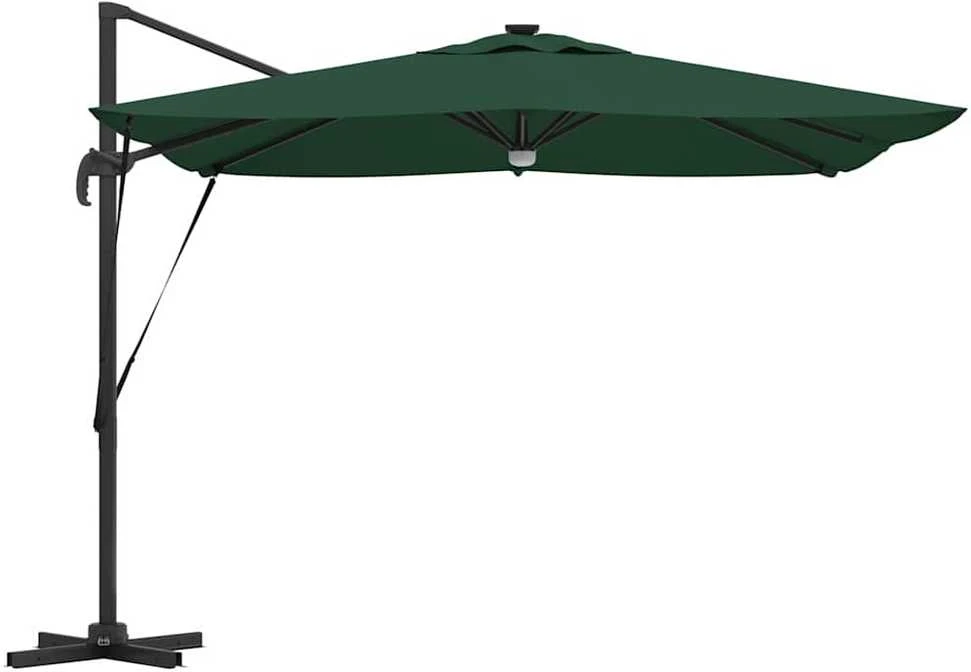 Roma Parasol Žalia 286 x 284 x 270 cm Aliuminis ir poliesteris