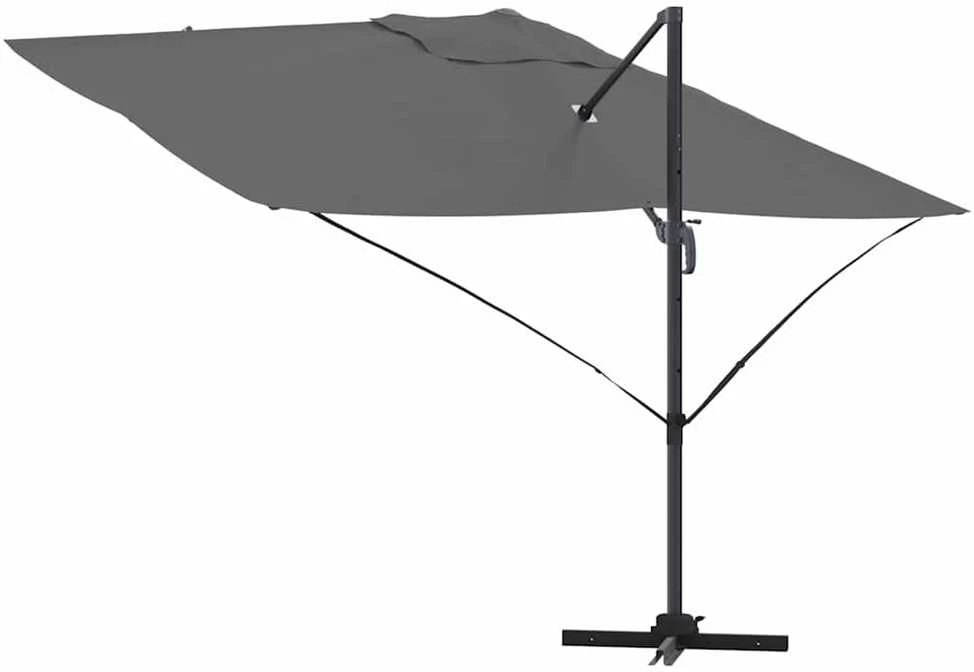 Skėtis nuo saulės 351 x 250 x 260 cm Poliesteris ir aliuminis