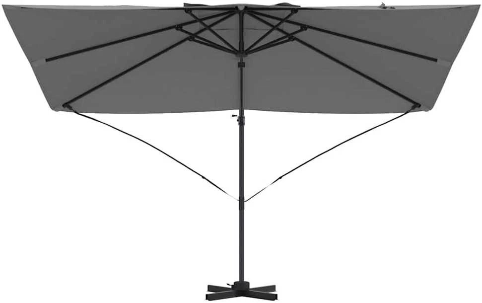 Skėtis nuo saulės 351 x 250 x 260 cm Poliesteris ir aliuminis