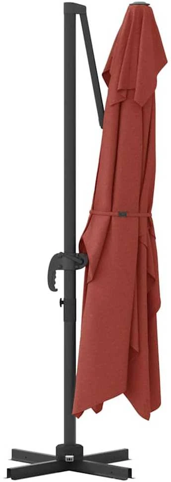 Skėtis nuo saulės 351 x 250 x 260 cm Poliesteris ir aliuminis