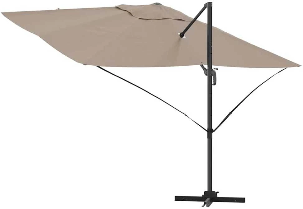 Skėtis nuo saulės 351 x 250 x 260 cm Poliesteris ir aliuminis