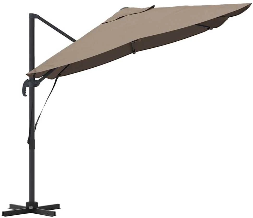 Skėtis nuo saulės 351 x 250 x 260 cm Poliesteris ir aliuminis
