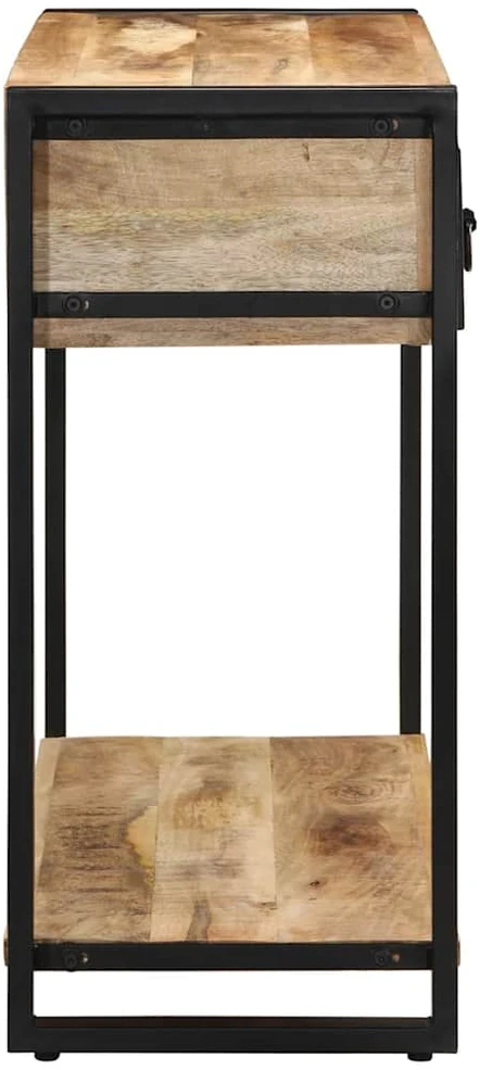 konsolinis stalas 100x35x75 cm Tvirtas neapdorotas medis Mango