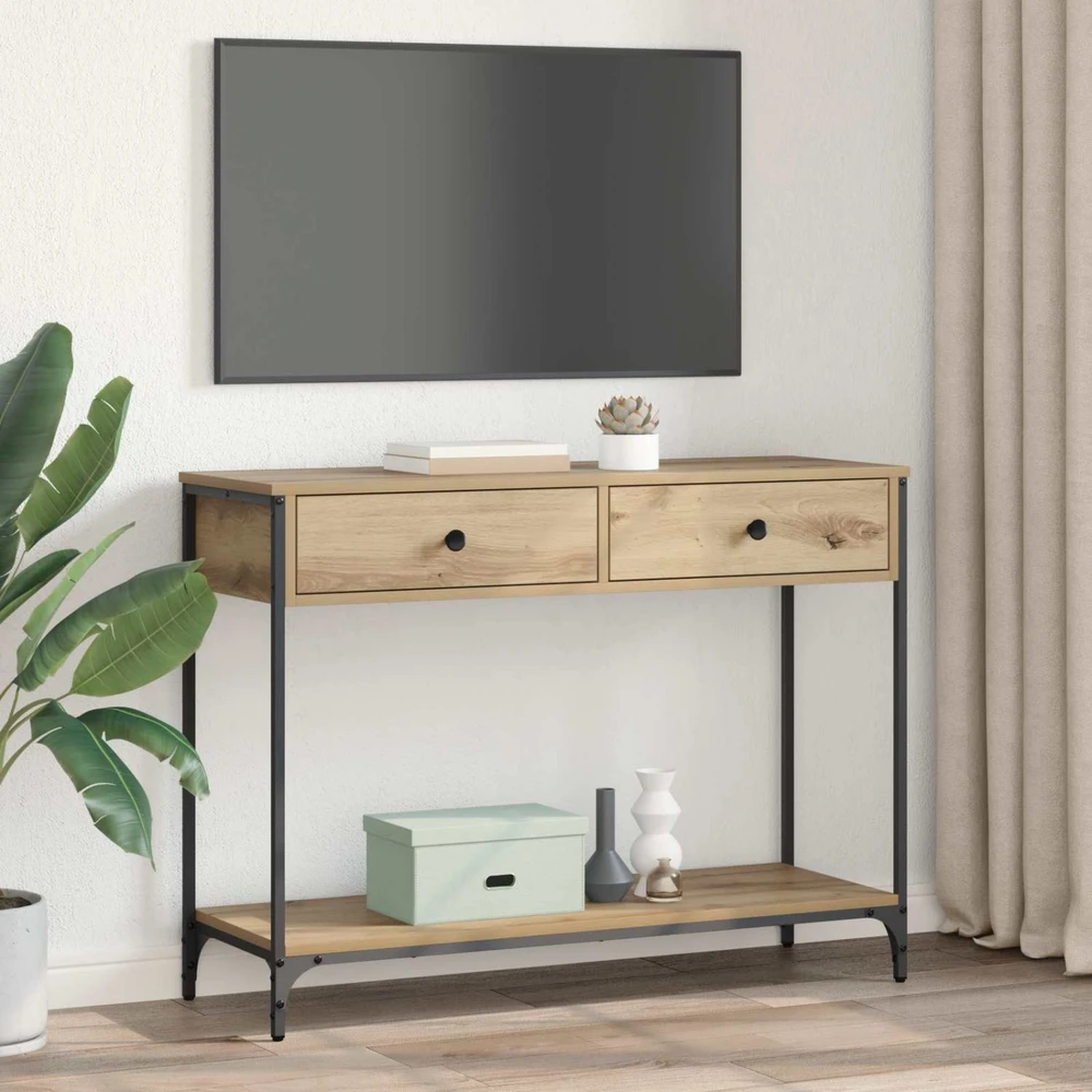 Konsolinis stalas Amatininkų ąžuolas 100 x 34,5 x 75 cm