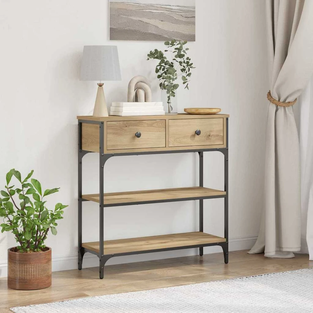 Konsolinis stalas Amatininkų ąžuolas 72.5 x 25 x 75 cm