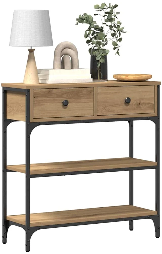 Konsolinis stalas Amatininkų ąžuolas 72.5 x 25 x 75 cm